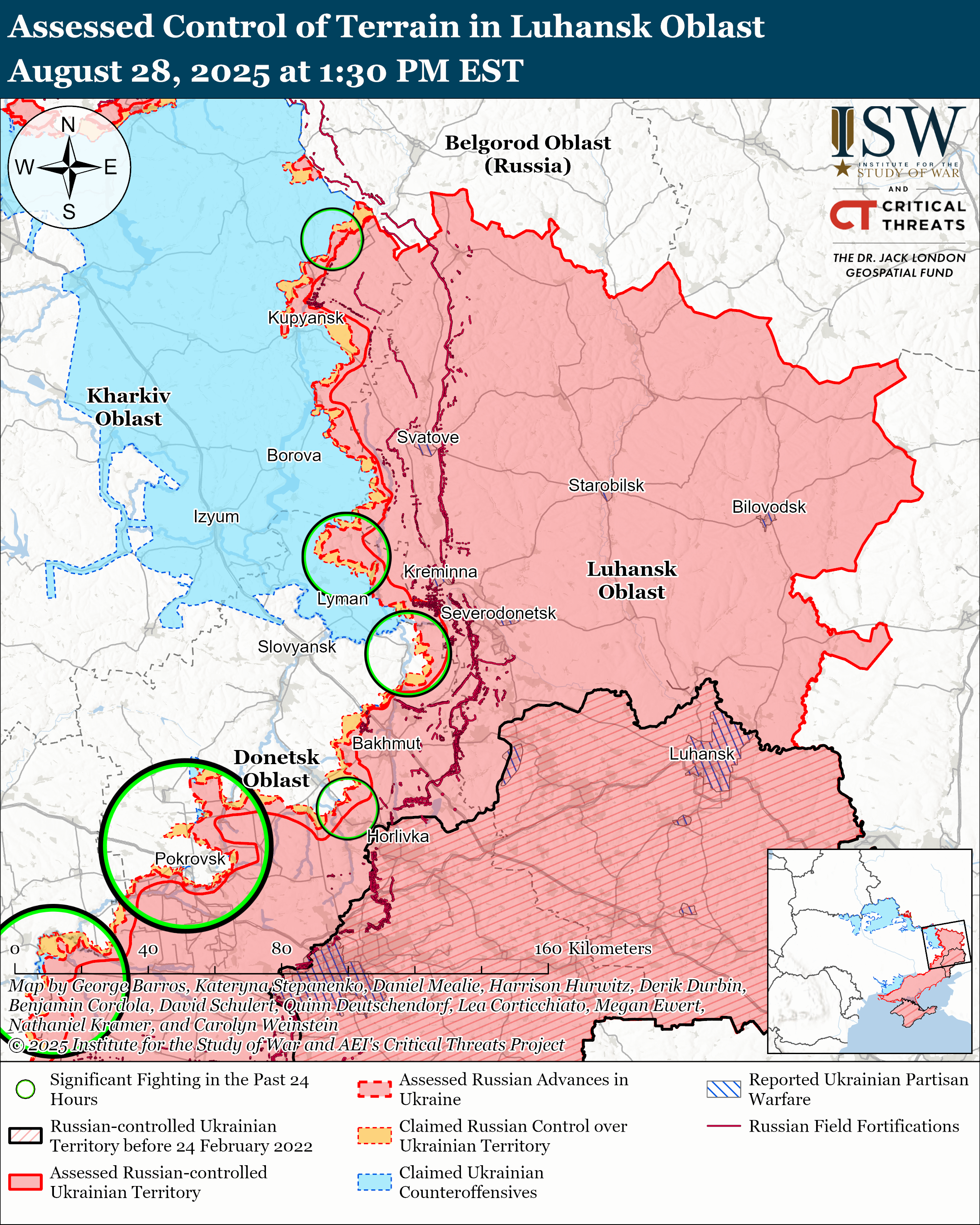Війська РФ намагаються прорвати фронт, ЗСУ тримають оборону: карти ISW